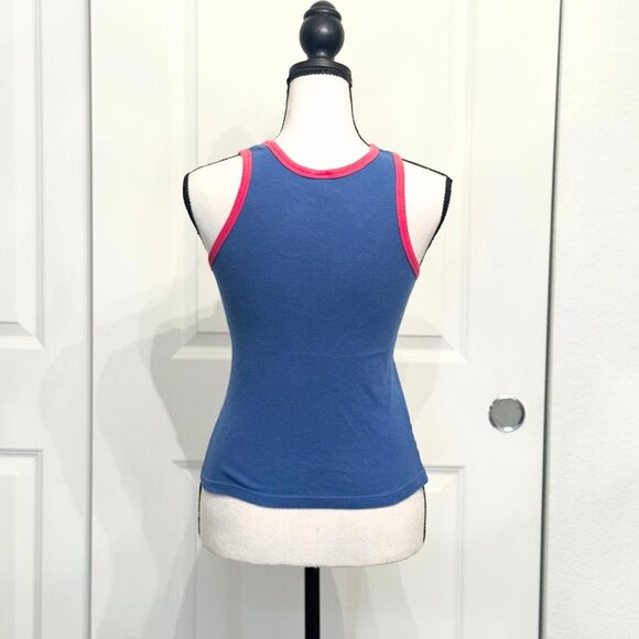 Blue "Spider Monkey" Cotton Tank Top by Paul Frank, Size Small - Picture 2 of 3